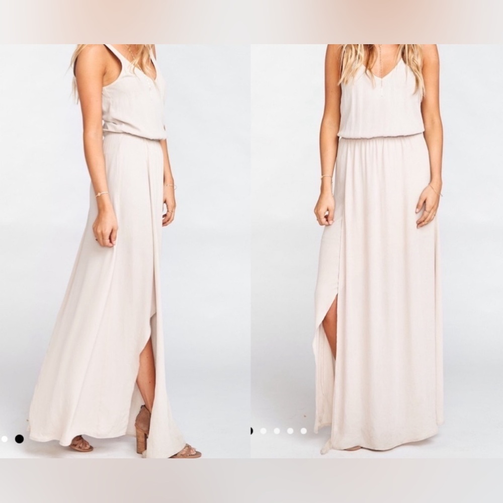 Show me your mumu Elegant Blush Maxi Dress Size XX-LARGE - Picture 2 of 4